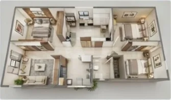 2 BHK Complete Interior Design Package