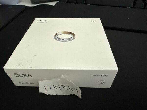 Oura Ring Gen 4 – Gold – Size 10 – New – Factory Sealed - Image 2