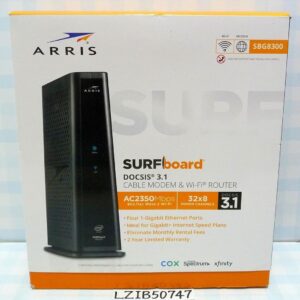 ARRIS SURFboard SBG8300 – DOCSIS 3.1 Cable Modem & Dual-Band Router – New