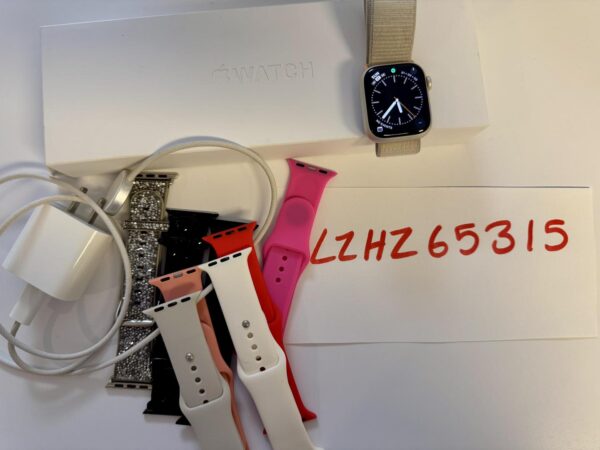 Apple Watch Series 9 – 41mm – Starlight – Aluminum – GPS – Good Condition - Image 4