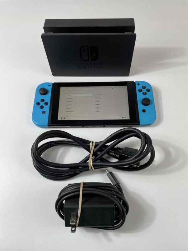 Nintendo Switch – 32GB – Neon Blue – Good Condition - Image 7
