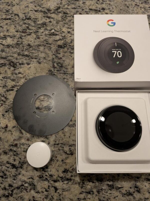 Google Nest Learning Thermostat (3rd Gen) – Mint – Black - Image 6