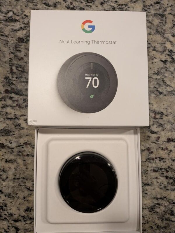 Google Nest Learning Thermostat (3rd Gen) – Mint – Black - Image 8