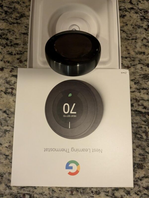 Google Nest Learning Thermostat (3rd Gen) – Mint – Black - Image 10
