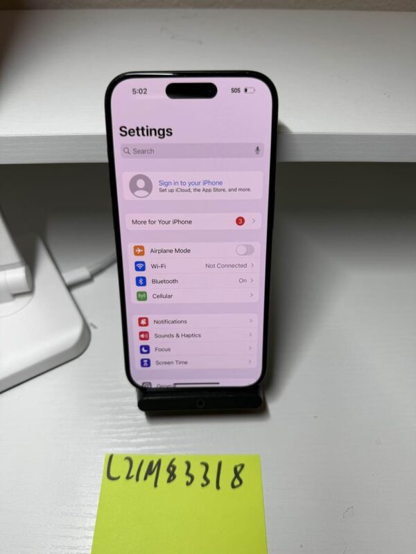 Apple iPhone 15 Pro – 128GB – Blue – T-Mobile – Good Condition - Image 5