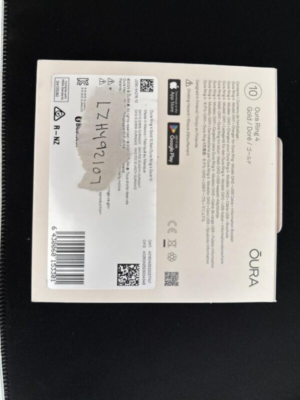 Oura Ring Gen 4 – Gold – Size 10 – New – Factory Sealed - Image 5