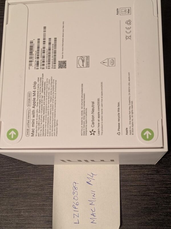 Apple Mac Mini 2024 – M4 – 24GB RAM – 512GB SSD – Brand New - Image 6
