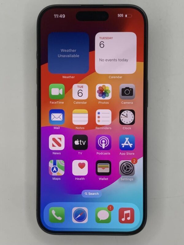 Apple iPhone 15 Pro – 128GB – Black – AT&T – Fair Condition - Image 4
