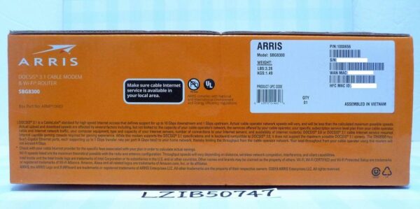 ARRIS SURFboard SBG8300 – DOCSIS 3.1 Cable Modem & Dual-Band Router – New - Image 4