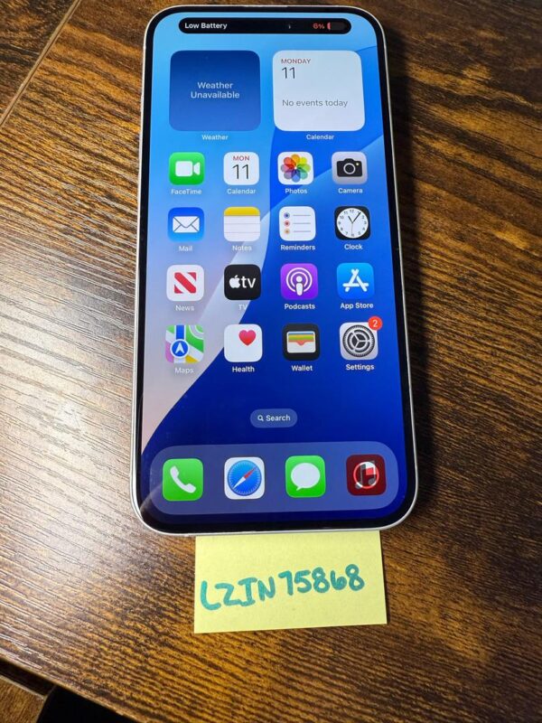 iPhone 16 Plus – 128GB – White – AT&T – Good Condition - Image 4