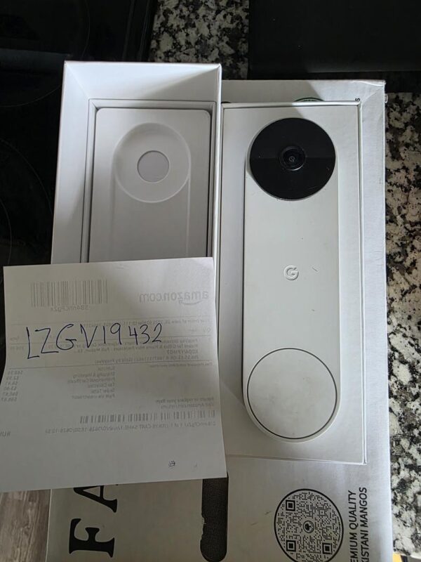 Google Nest Doorbell 2nd Gen (Battery) – Good – White - Image 2