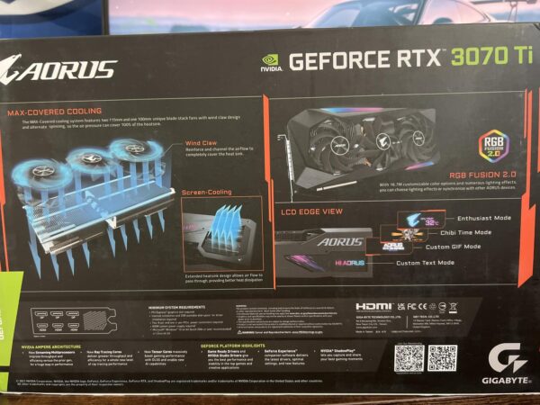 Gigabyte GeForce RTX 3070 Ti Aorus Master – Used – 8GB - Image 7