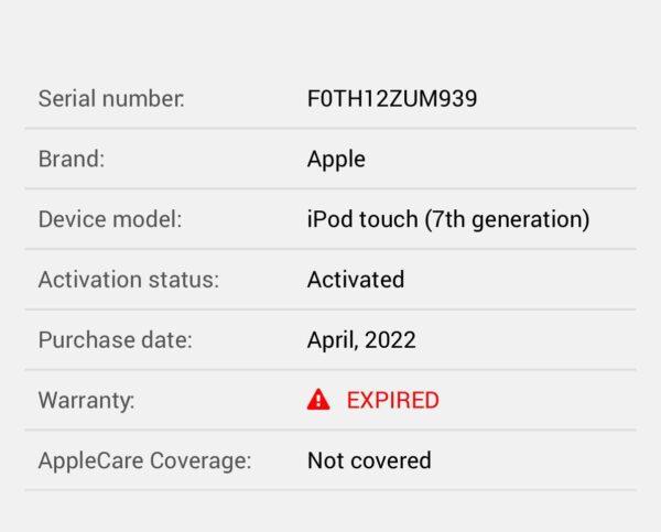 Apple iPod Touch 7th Gen Wi-Fi – Good – 32GB – Blue - Image 9